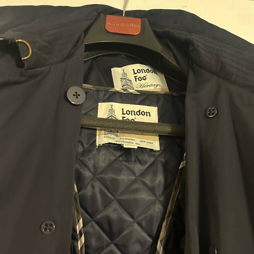 London Fog navy trench coat